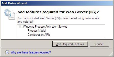 Windows 서버 2008년 - 1에 있는 웹 서버 역할 설치에 10 단계