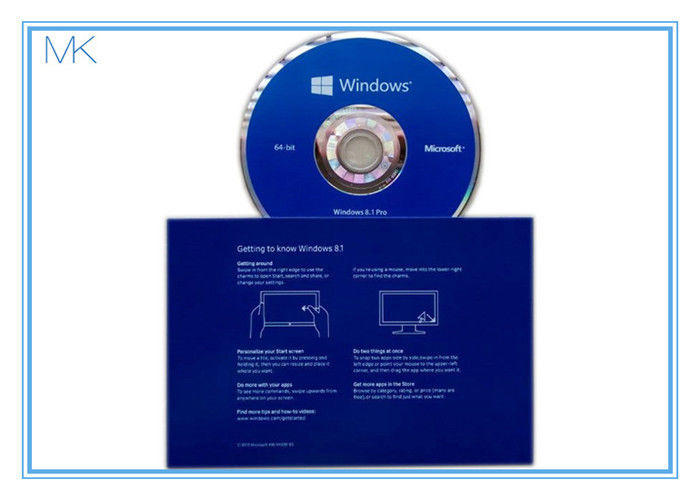 Microsoft Windows 8.1 직업적인 64 조금 가득 차있는 SKU FQC-06913에 의하여 밀봉되는 소매 포장 Windows 8.1 다운로드 32 조금