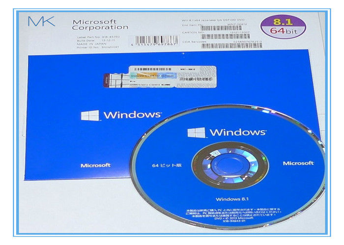 진짜 Windows 8.1 작동 제품 열쇠 32bit 64bit OEM PKC COA Liciense 카드