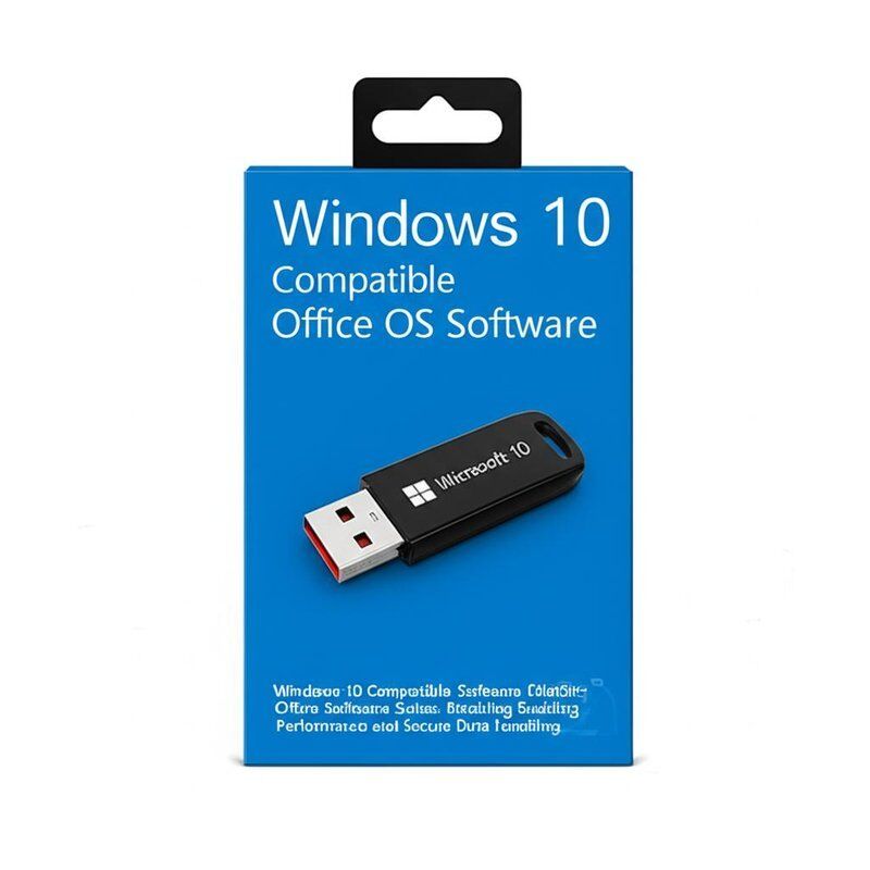 Windows 10 호환 컴퓨터 OS 소프트웨어, 생산성 및 안전한 데이터 처리를 위한 Office 소프트웨어 제품군 포함