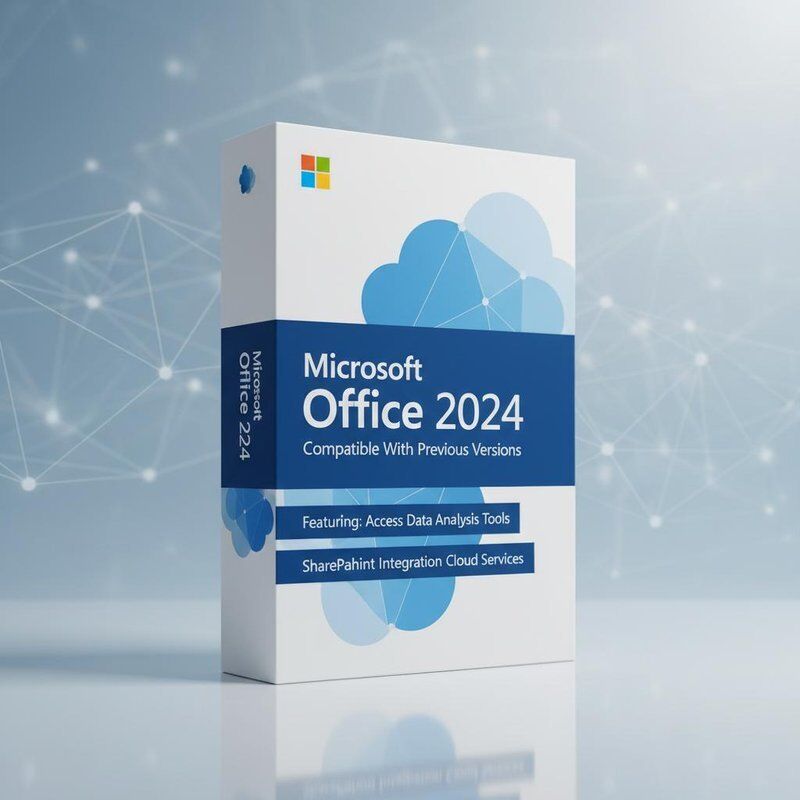 이전 버전과 호환되는 Microsoft Office 2024 (Access 데이터 분석 도구 및 SharePoint 통합 클라우드 서비스 포함)