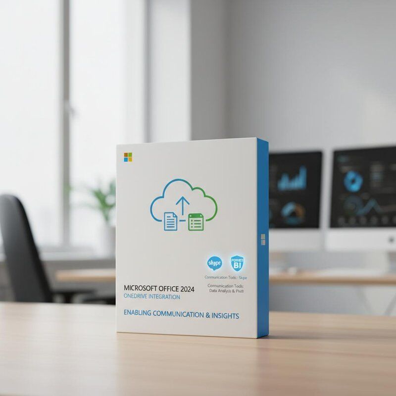 원드라이브 통합 마이크로소프트 오피스 2024 제공 통신 도구 스카이프 및 데이터 분석 도구 파워 BI 통신을 가능하게
